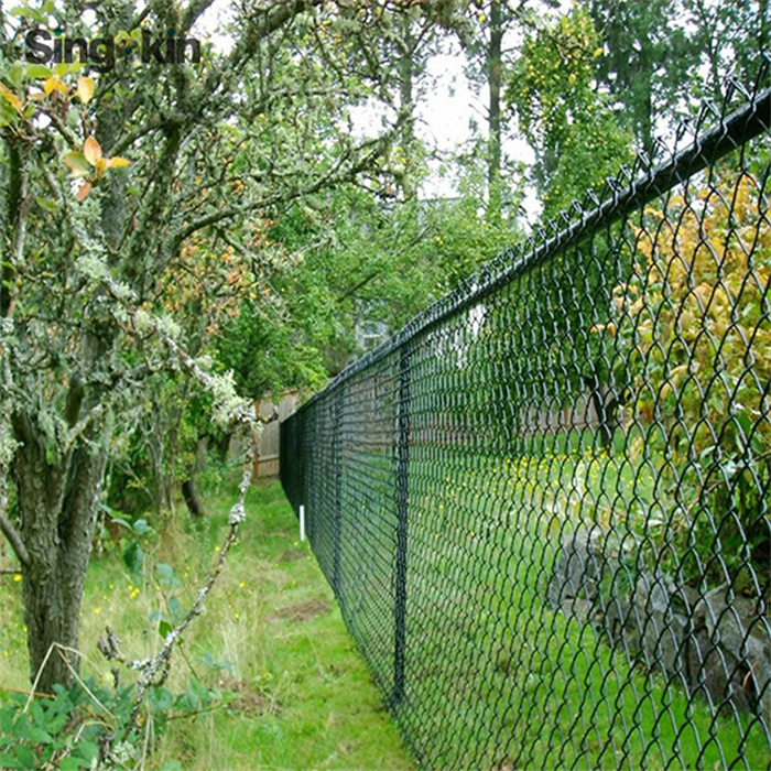 PVC Coated Green Chain Link Fence