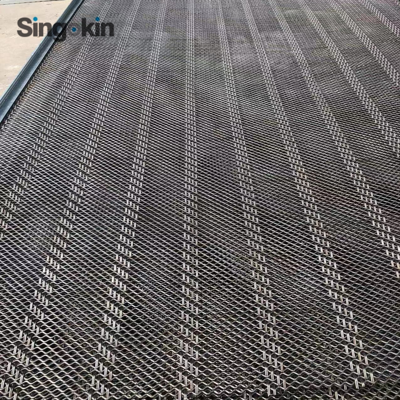 65MN Replacement crimped wire mesh sand gravel crusher hooked vibrating sieve screen mesh