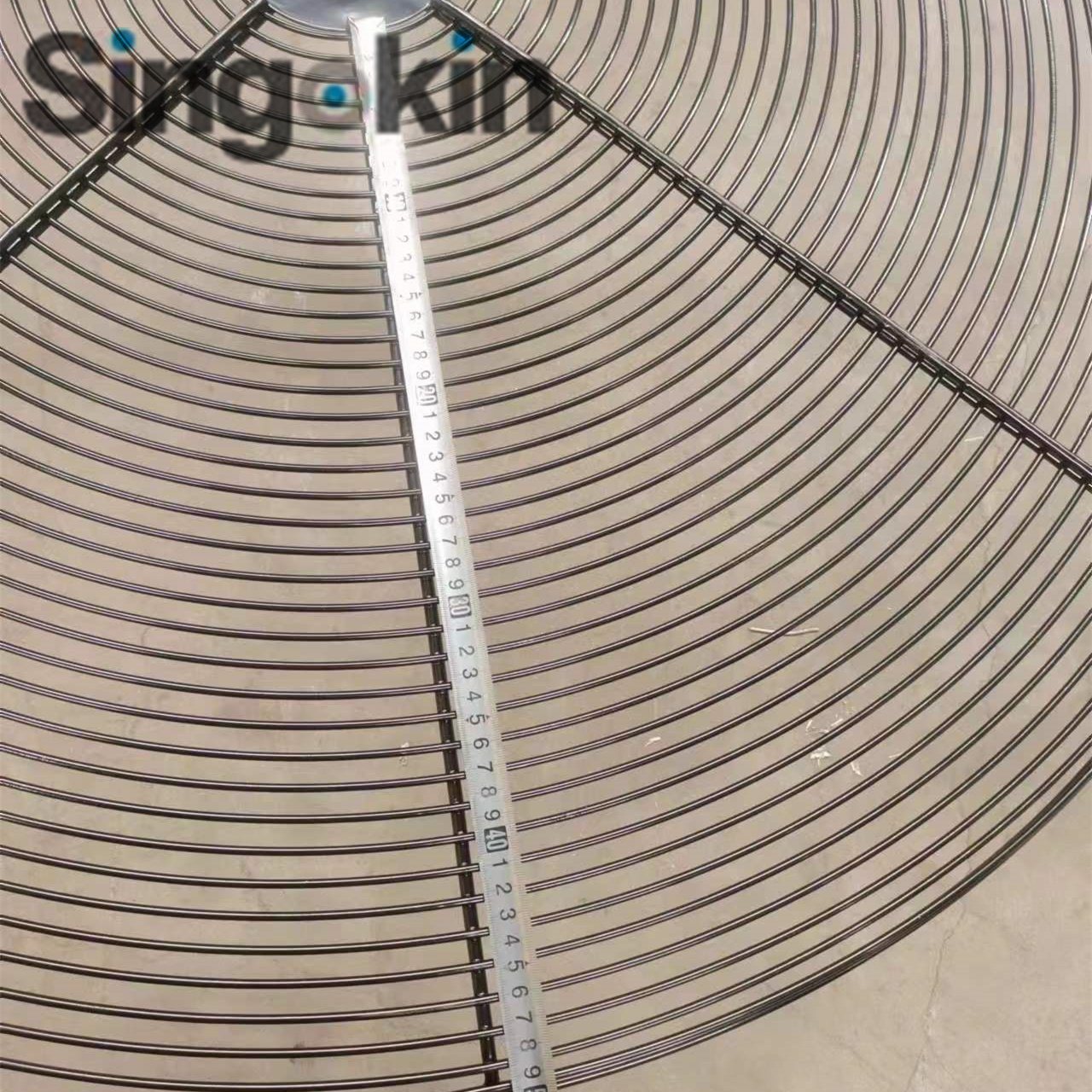 Wire fan grill guard for industrial exhaust fan cover